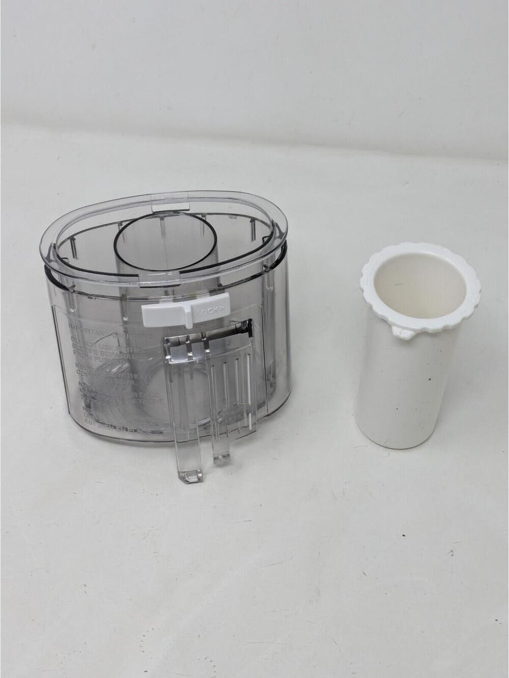 Cuisinart DLC-10 Food Processor Pusher Sleeve Chute DLC-118BTX - Clear